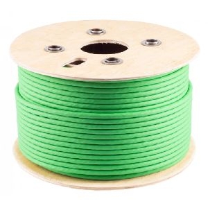 shiverpeaks BS08-86031003 shiverpeaks Installationskabel, Cat. 8.2, S/FTP, LSZH, GHMT, grün, 100 m Einwegtrommel