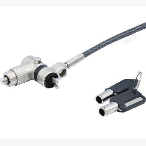 Dacomex 915063 Dacomex Notebook Universal-Diebstahlsicherung mit Schloss für Dell und HP, 2,0 m