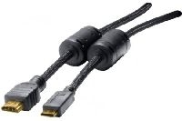 Exertis Connect 128271 Mini HDMI Kabel, High Speed HDMI, vergoldet, HD