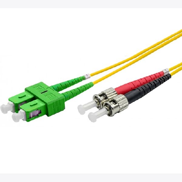 Ekivalan COZ008DAST2SJ0020A Ekivalan LWL Duplex Patchkabel OS2, 9/125 µm, SC APC/ST, gelb, 2,0 m