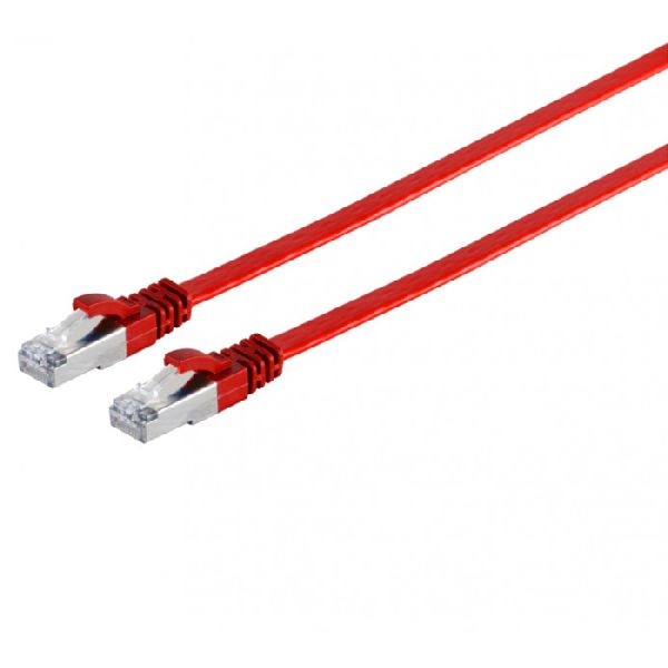 shiverpeaks BS75515-SLR shiverpeaks Flachband Patchkabel Cat. 6A, U/FTP, rot, 5,0 m