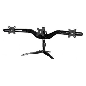 Aavara DS300 Aavara Monitorständer DS300, für 3 Flachbildschirme 38 - 61 cm (15" - 24"), bis je 6 kg, Standfuß, schwarz