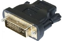 Exertis Connect 581702 HDMI/DVI Adapter, vergoldet, HDMI Bu. A / 24+1p