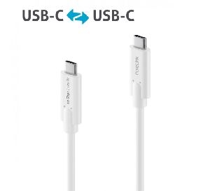PureLink IS2510-010 PureLink Premium USB 3.2 Gen. 2 Kabel, bis 100 Watt, USB St. C/USB St. C, weiß, 1,0 m