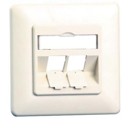 MetzConnect 1309151002-E Metz Connect Datendose E-DAT modul, unbestückt, 2-fach, Unterputz, reinweiß RAL 9010