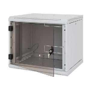 Triton RUA-06-AS5-CAX-A1 Triton 19" Wandgehäuse RUA, 6 HE, 600 x 495 mm, vorbereitet für Lüftereinbau, lichtgrau RAL 7035