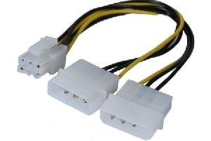 Exertis Connect 146691 Adapterkabel Molex (m) zu PCI-E (w), 25 cm