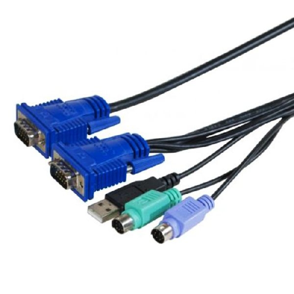 Exertis Connect 66302 KVM Kombikabel USB, PS/2, 1,8m
