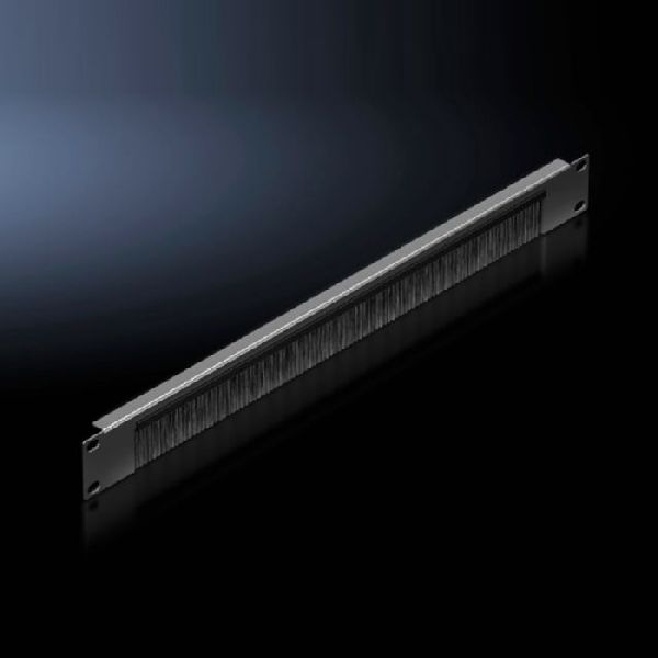 Rittal 5302202 Rittal 19" Kabeldurchführungsplatte, 1 HE, schwarz RAL 9005