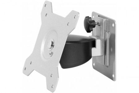 Aavara AR011 Aavara Wandhalterung AR011 für Flachbildschirme 38 - 61 cm (15" - 24"), zur direkten Wandmontage, bis 12 kg, schwarz / silber