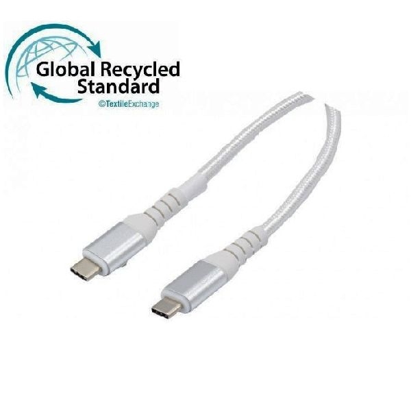 Exertis Connect 532559 Exertis Connect USB 3.2 Gen. 2 Kabel, bis 100 Watt, USB St. C / USB St. C, GRS, weiß, 2,0 m