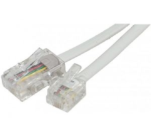 Exertis Connect EXC911747 Telefonkabel, weiß, 10,0 m