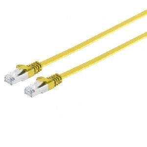 shiverpeaks BS75515-SLY shiverpeaks Flachband Patchkabel Cat. 6A, U/FTP, gelb, 5,0 m
