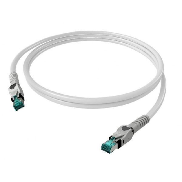 EasyLan CP1OWMSMS0010 EasyLan VarioBoot Patchkabel Cat.6A (ISO/IEC), winkelbar, S/FTP, weiß, 1,0 m