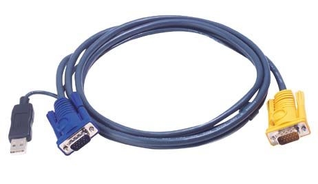 Aten 2L-5202UP Oktopuskabel USB, 2L-5202UP, gelber Stecker, 1,8 m