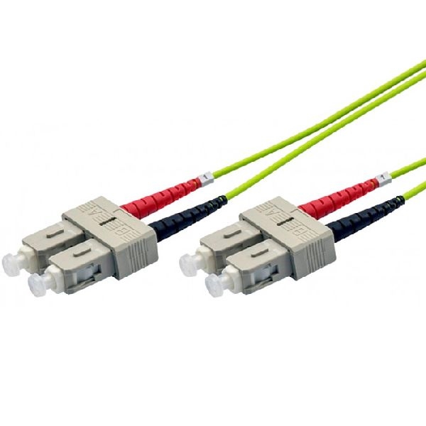 Ekivalan COZOM5DCDC2SL0070A Ekivalan LWL Duplex Patchkabel OM5, 50/125 µm, SC/SC, limettengrün, 7,0 m