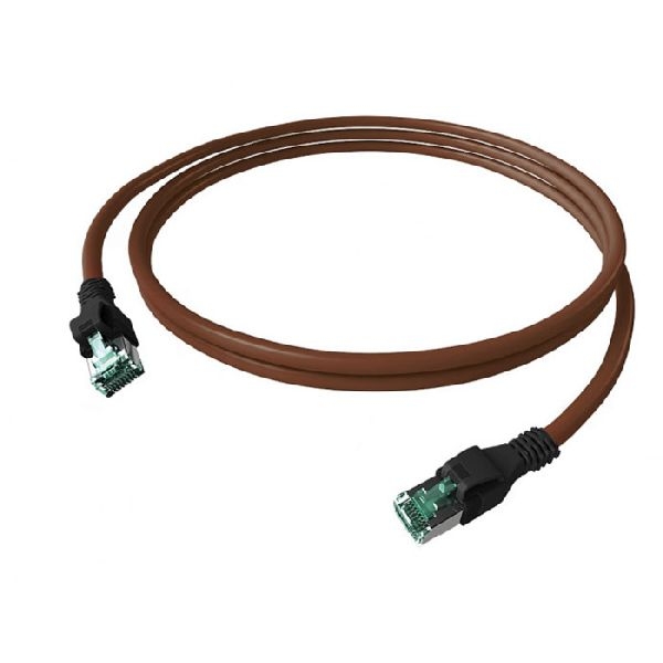 EasyLan CPP1OZAAAA0020 EasyLan DualBoot PushPull Patchkabel Cat.6A (ISO/IEC), S/FTP, braun, 2,0 m