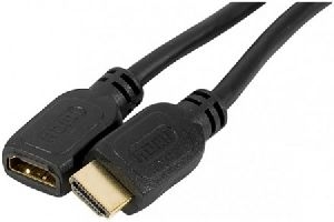 Exertis Connect 128395 High Speed HDMI Verlängerungskabel, vergoldet,