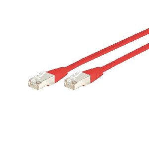 Dexlan 858305 Dexlan Patchkabel Cat. 6A, S/FTP (PiMF), rot, 3,0 m