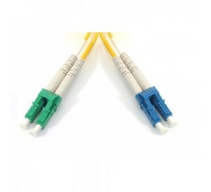 Ekivalan COZ008LALC 5,00 Ekivalan LWL Duplex Patchkabel, 9/125 µm, OS2, LC/APC 8° St./LC UPC St., gelb, 5,0 m