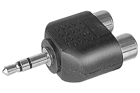 Exertis Connect 720140 Cinchadapter 3,5 mm Stereo Klinkenstecker an 2 x Cinch Buchse