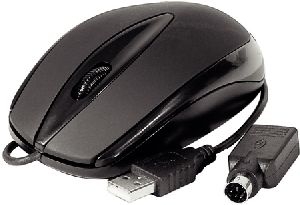 Dacomex 225113 Dacomex optische Maus, USB und PS/2, schwarz