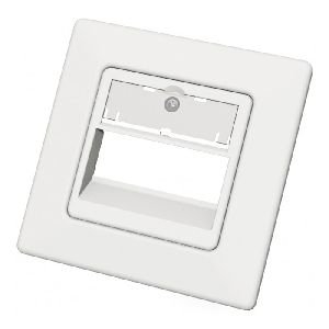 EasyLan CKVDUSL3R EasyLan Modulaufnahme SL, 45°-Abgang, Unterputz, 3-fach, weiß ähnlich RAL 9010, 5 Stück