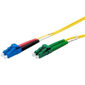 Ekivalan COZ008LALC2SJ0500A Ekivalan LWL Duplex Patchkabel OS2, 9/125 µm, LC APC/LC, gelb, 50,0 m