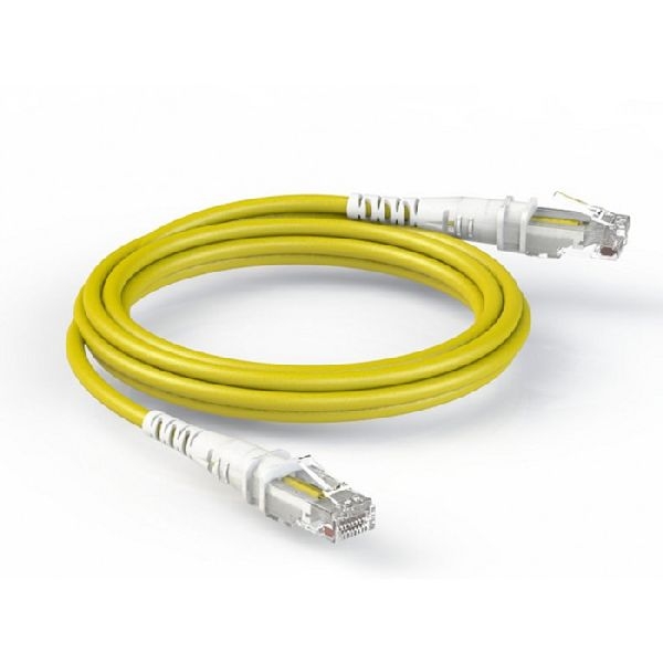 Patchsee TPC-SY-U/0.5 Patchsee ThePATCHCORD RJ45 Patchkabel Cat. 6A, U/UTP, extra dünn, gelb, 0,15 m