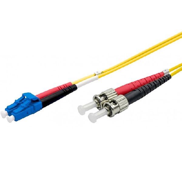 Ekivalan COZ008LCST2SJ0100A Ekivalan LWL Duplex Patchkabel OS2, 9/125 µm, LC/ST, gelb, 10,0 m