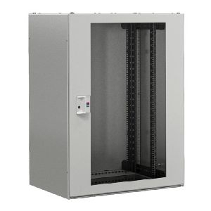 Rittal 7888.718 Rittal 19" Netzwerkschrank TX CableNet, zerlegbar, 24 HE, 800 x 800 mm, lichtgrau RAL 7035, Sichttür vorn, Blechtür hinten