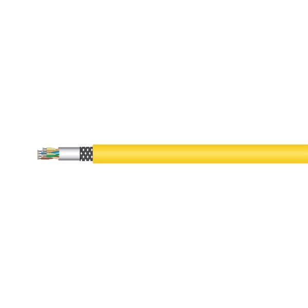 Draka 60015963 Draka Patchkabel UC300 HS26, Cat. 5e, SF/UTP, halogenfrei, gelb, 100 m Ring