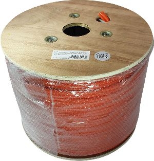 Draka 60111604 Draka Industrie-Patchkabel UC900 FLEX PUR, Cat. 7, S/FTP (PiMF), rot, 500 m Einwegtrommel