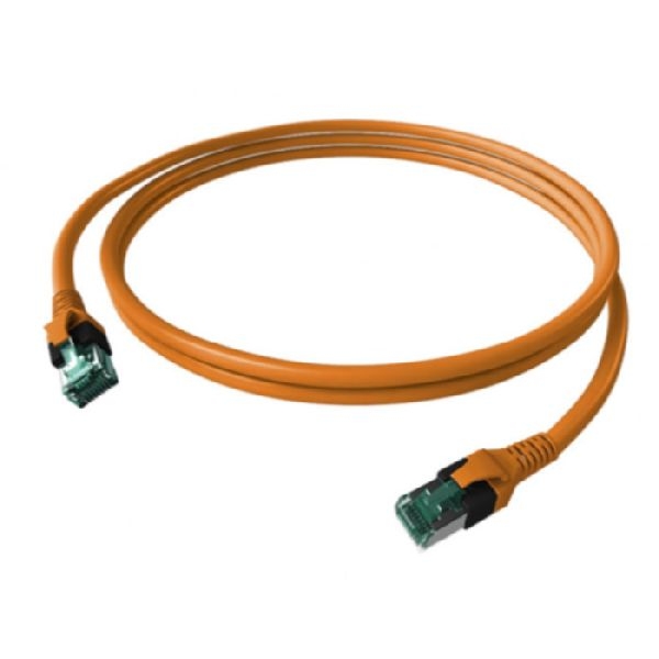 EasyLan CP1OOAOAO0100 EasyLan DualBoot Patchkabel Cat.6A (ISO/IEC), S/FTP, orange, 10,0 m
