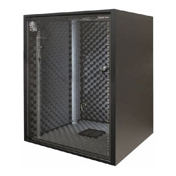 Silence Rack 99SRO156080B Silence Rack Office schallgedämmter Serverschrank 19", 15 HE, 600 x 800 mm, schwarz RAL 9005