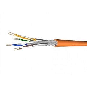 Draka 60109034 Draka Patchkabel UC900 FLEX, Cat. 7, S/FTP, halogenfrei, orange, 500 m Einwegtrommel