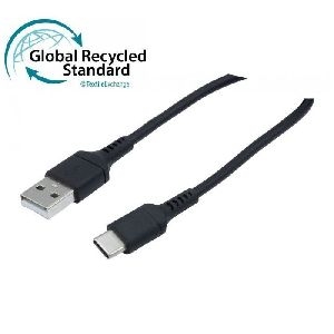 Exertis Connect 532557 Exertis Connect USB 2.0 Kabel, bis 60 Watt, USB St. A / USB St. C, GRS, schwarz, 3,0 m