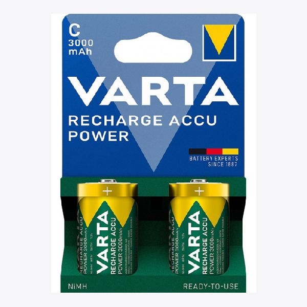 Varta 56714101412 VARTA NiMH Akku, Baby, C, 1,2V, 3000 mAh, 2-er Pack