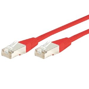 Dexlan 858309 Dexlan Patchkabel Cat. 6A, S/FTP (PiMF), rot, 15,0 m