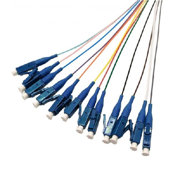 Tecline 20500019 Tecline LWL Faserpigtails, OS2, farbig, LC/UPC, 2,0 m, 12 Stück