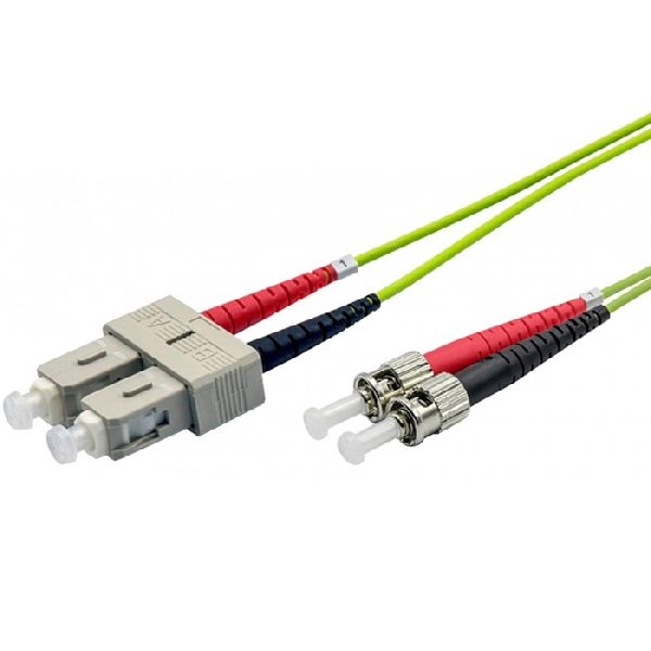 Ekivalan COZOM5DCST2SL0070A Ekivalan LWL Duplex Patchkabel OM5, 50/125 µm, SC/ST, limettengrün, 7,0 m