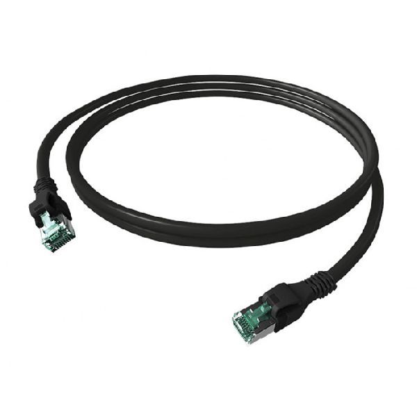 EasyLan CPP1OSASAS0010 EasyLan DualBoot PushPull Patchkabel Cat.6A (ISO/IEC), S/FTP, schwarz, 1,0 m