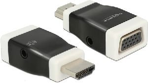 Delock 65586 DeLOCK Adapter HDMI-A St > VGA Buchse mit Audio (screwless) Delock