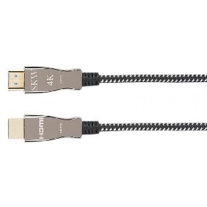 Exertis Connect 643130 Exertis Connect Ultra High-Speed HDMI 2.0 AOC Hybrid-Kabel, 8K@30Hz, 4:4:4, HDMI St. A / HDMI St. A, schwarz/grau, 15,0 m