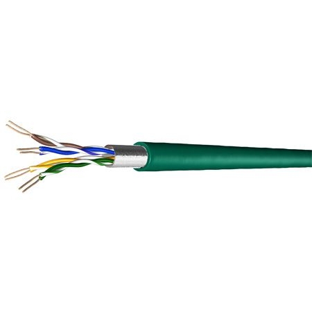 Draka 60015735 Draka Patchkabel UC300 S26, Cat. 5e, F/UTP, halogenfrei, grün, 1000 m Einwegtrommel