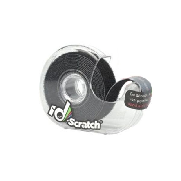 Patchsee IDS-DB-BOX-2.0 Patchsee Klettkabelbinder id-scratch, schwarz, Abroller mit 2,0 m