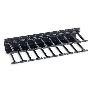 Triton RAB-VP-H15-X1 Triton vertikale Kabelführungsleiste, 15 HE, schwarz RAL 9005