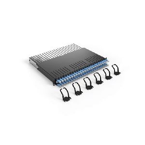 Patchbox P36STPXC6AX24B PATCHBOX 365 mit 24 Kassetten, Patchkabel Cat. 6a, STP, PoE, blau, 0,8 m