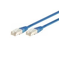 Exertis Connect 842104 Patchkabel Cat. 6, F/UTP, PoE+, blau, 1,0 m