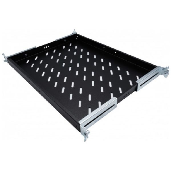 Ekivalan BEACCFS1U4P740BL Ekivalan 19" Fachboden, tiefenvariabel 620 - 830 mm, Tiefe 740 mm, 1 HE, schwarz